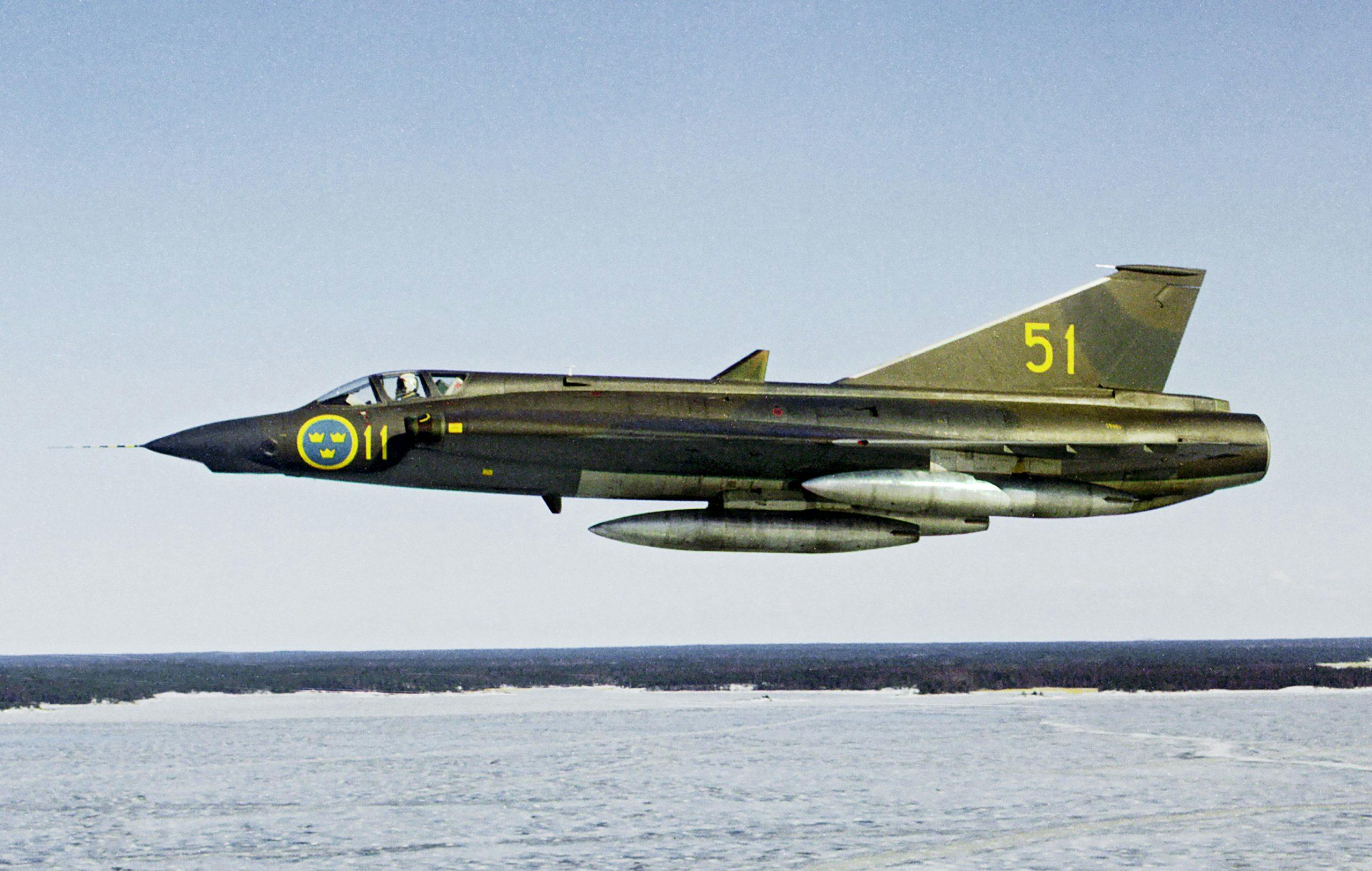 Saab Draken spaningsplan Saab Draken spaningsplan